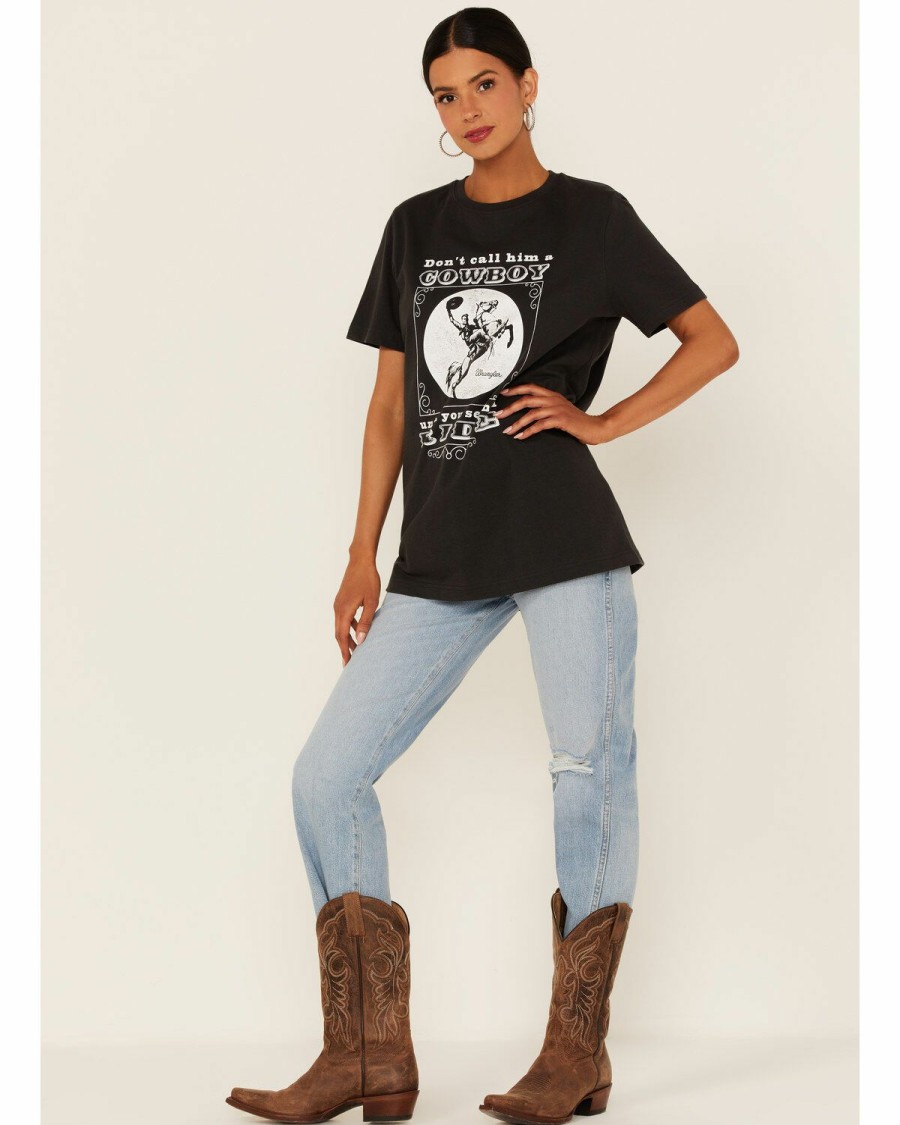 Women * | Discount Wrangler Women'S Retro Don'T Call Him A Cowboy Graphic Tee