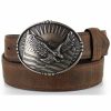 Men * | Discount Cody James Men'S Patriotic Eagle Leather Belt