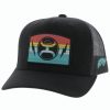 Men * | Hot Sell Hooey Men'S Black San Lucas Embroidered Mesh Ball Cap