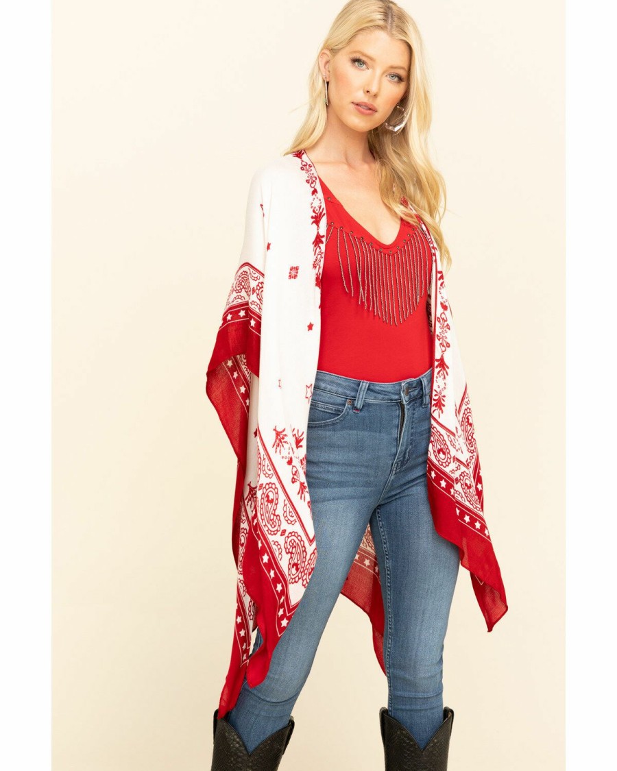 Women * | Special Offers Idyllwind Women'S Stars & Bandana Shawl