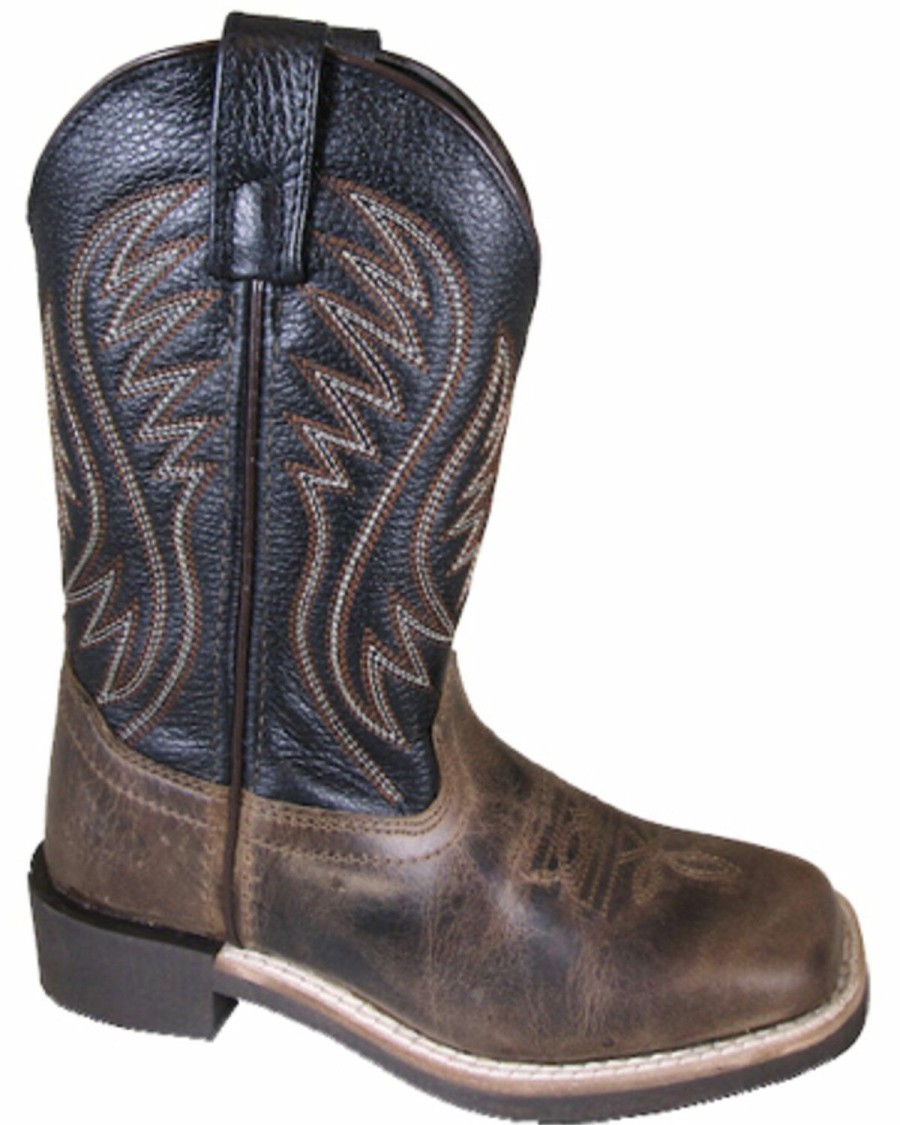 Kids * | Bestsellers Smoky Mountain Boys' Travis Western Boots Square Toe