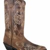 Women * | Best Sellers Smoky Mountain Women'S Brown Jolene Embroidered Boots Snip Toe