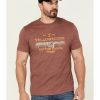 Men * | Sale Online Wrangler Men'S Heathered Yellowstone Dutton Ranch Graphic T-Shirt