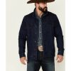 Men * | Cut Price Cody James Men'S Coasting Medium Wash Button-Front Unlined Denim Jacket