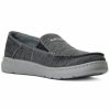 Men * | Best Sellers Ariat Men'S Heather Brown Charcoal 360 Canvas Slip-On Casual Shoe Moc Toe