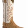 Men * | Sale Online Justin Men'S Aqha Remuda Full Quill Ostrich Exotic Boots