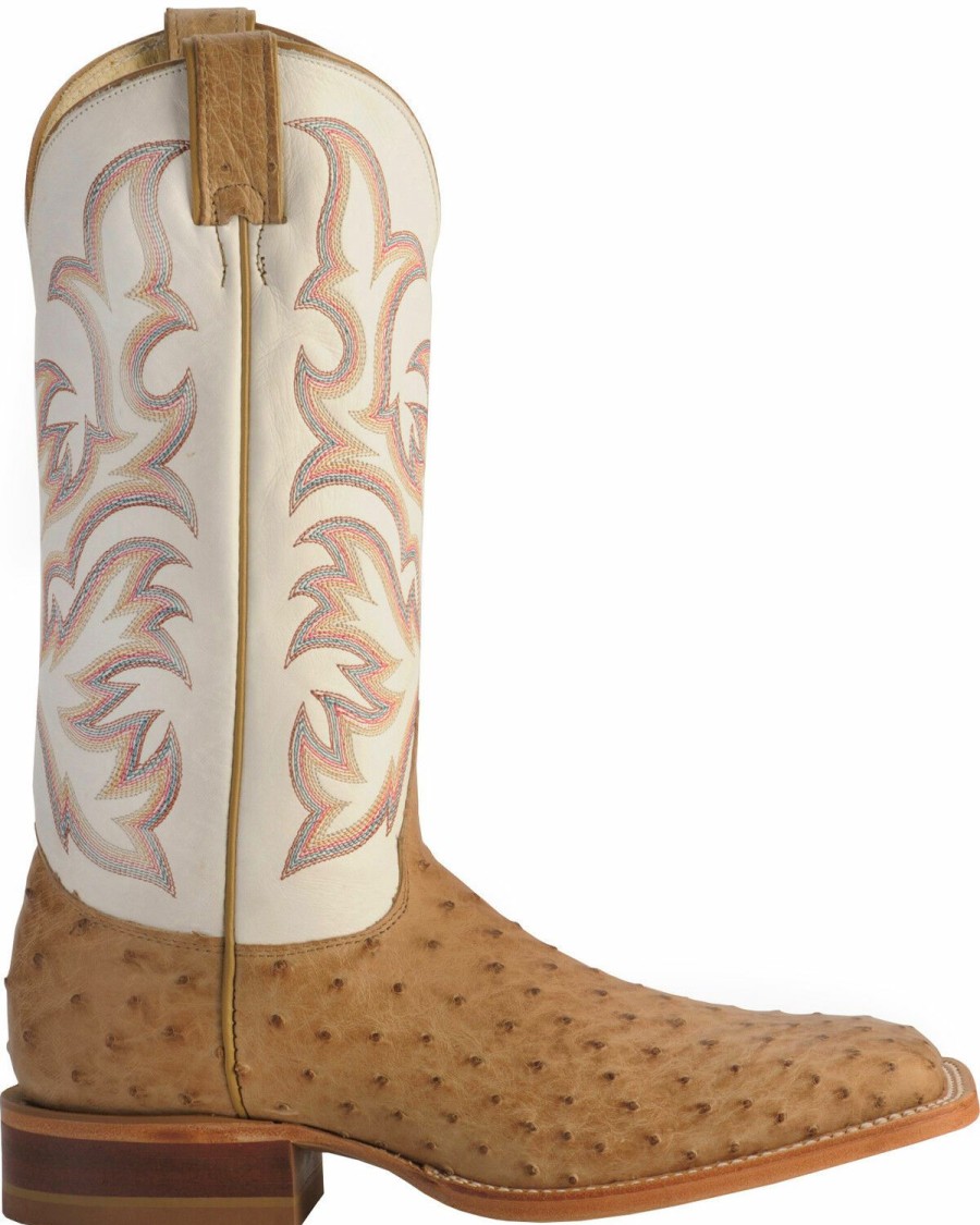 Men * | Sale Online Justin Men'S Aqha Remuda Full Quill Ostrich Exotic Boots