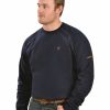 Men * | Discount Ariat Men'S Fr Workwear Crew Long Sleeve Work T-Shirt Big & Tall