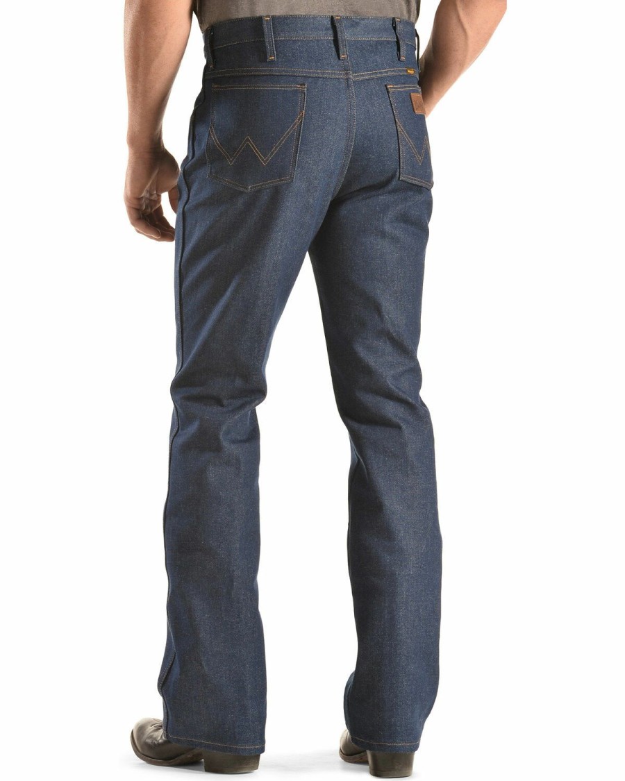 Men * | Top Selling Wrangler Men'S Slim Fit Traditional Boot Cut Jeans