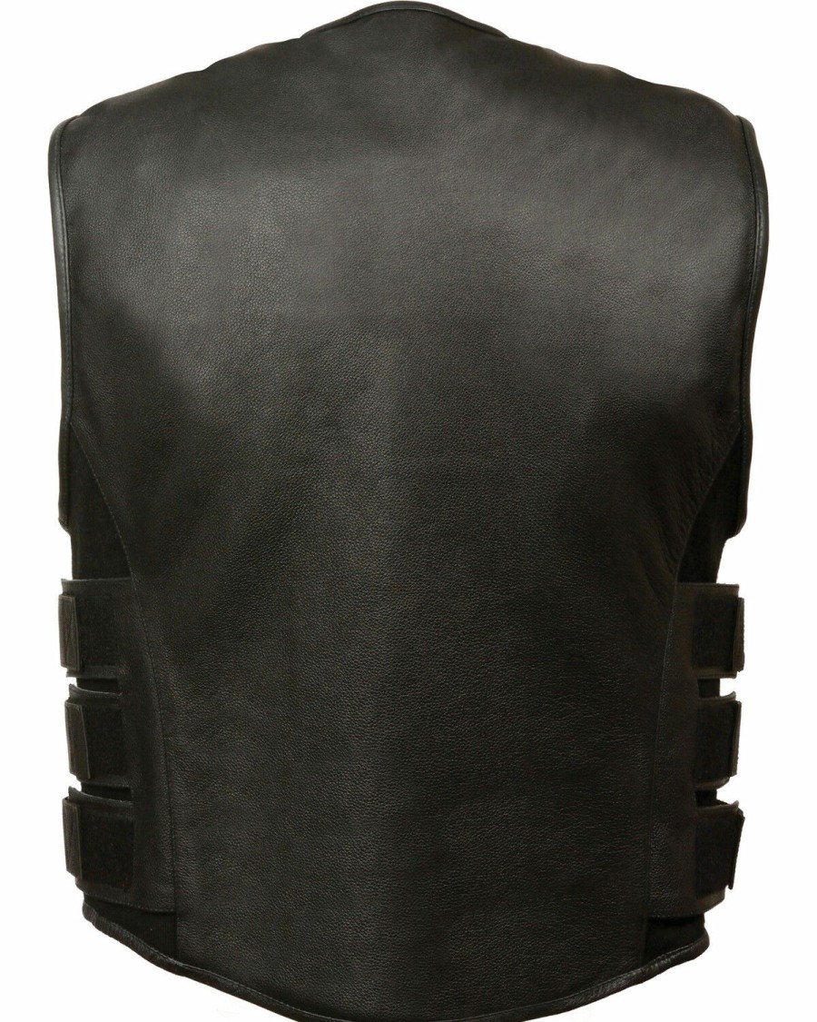 Men * | Cut Price Milwaukee Leather Men'S Swat Style Zipper Front Vest 3X