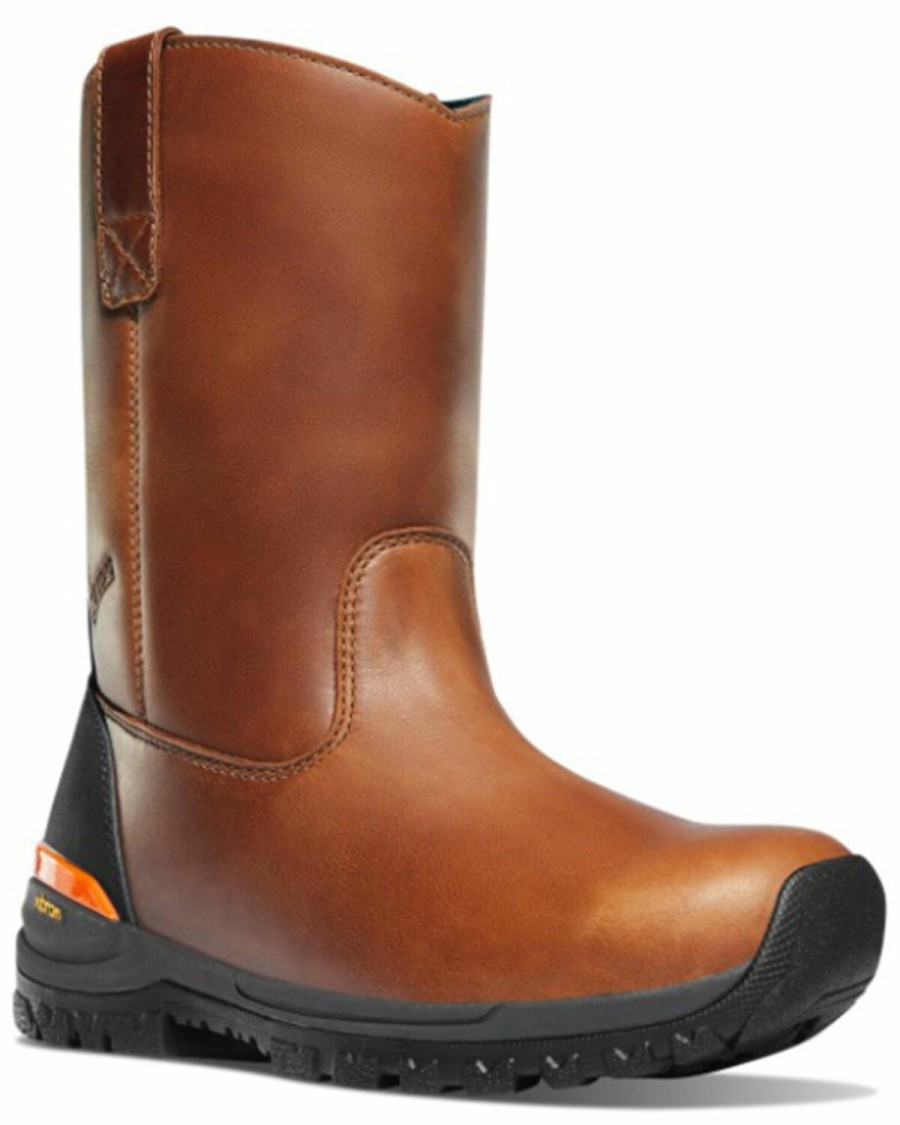 Men * | Unique Danner Men'S Brown 10 Stronghold Wellington Full Grain Work Boot Round Toe