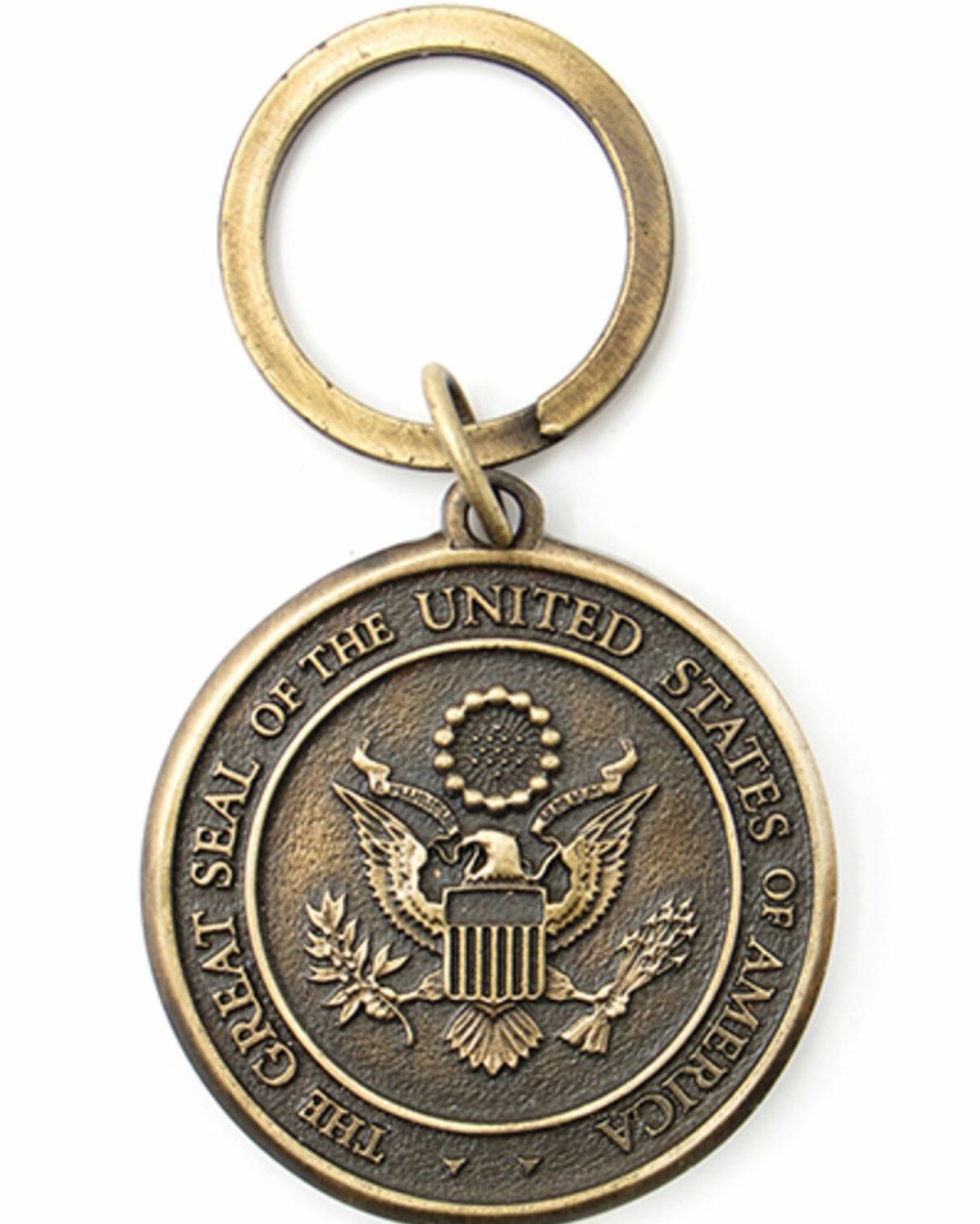 Men * | Best Sellers Cody James Men'S The Great Seal Of The Usa Keychain