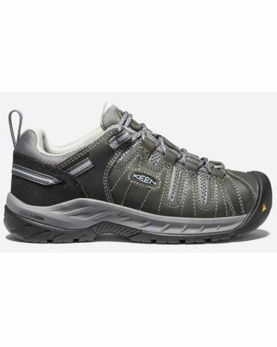 Women * | Latest Keen Men'S Flint Ii Soft Toe Lace-Up Water Repellent Work Sneaker