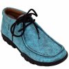 Women * | Sale Online Ferrini Women'S Rogue Turquoise Shoes Moc Toe