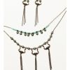 Women * | Unique Shyanne Women'S Mystic Skies Longhorn Tassel Necklace & Earrings Set 2-Piece