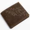 Men * | Bestsellers Cody James Men'S Brown Horizontal Bi-Fold Leather Wallet