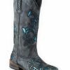 Women * | Special Offers Roper Women'S Distressed Scroll Underlay Western Boots