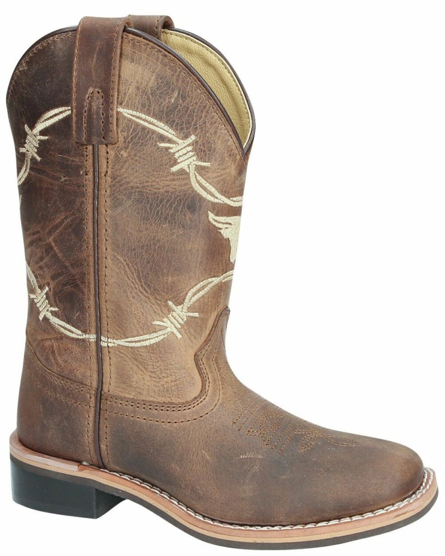 Kids * | Special Offers Smoky Mountain Youth Boys' Logan Western Boots Square Toe