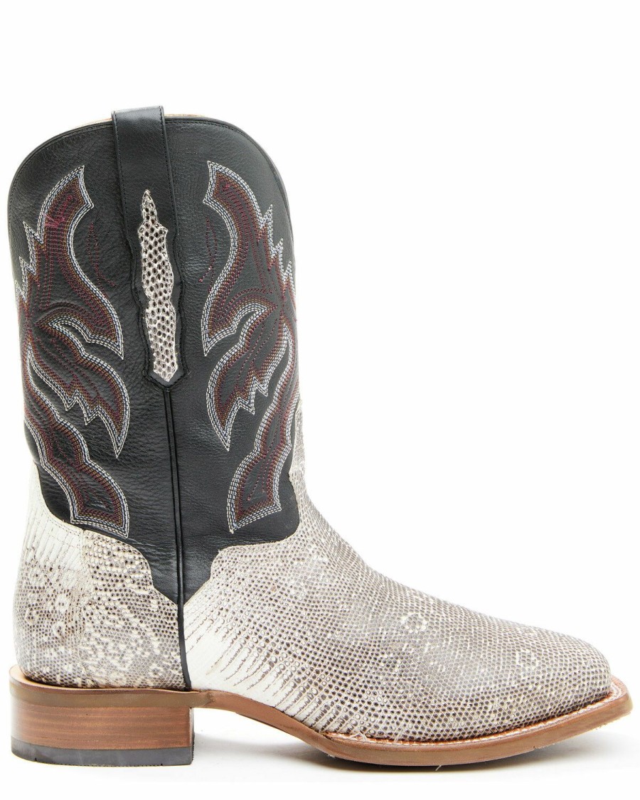 Men * | Dan Post Official El Dorado Men'S Komodo Dragon Natural Exotic Western Boots Broad Square Toe