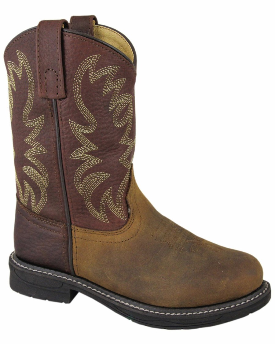 Kids * | Premium Smoky Mountain Youth Boys' Buffalo Wellington Western Boots Round Toe