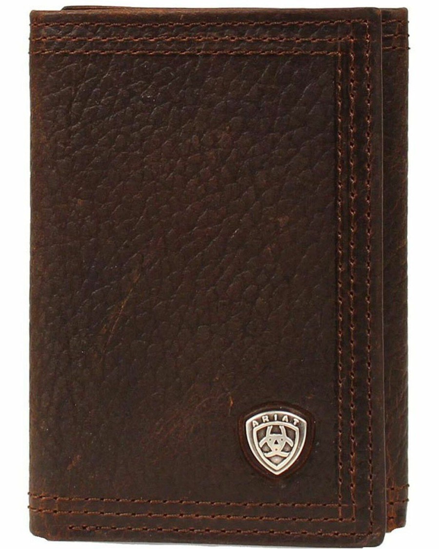 Men * | Official Ariat Men'S Tri-Fold Wallet