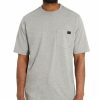 Men * | Official Wolverine Men'S Heather Grey Guardian Short Sleeve Work Pocket T-Shirt